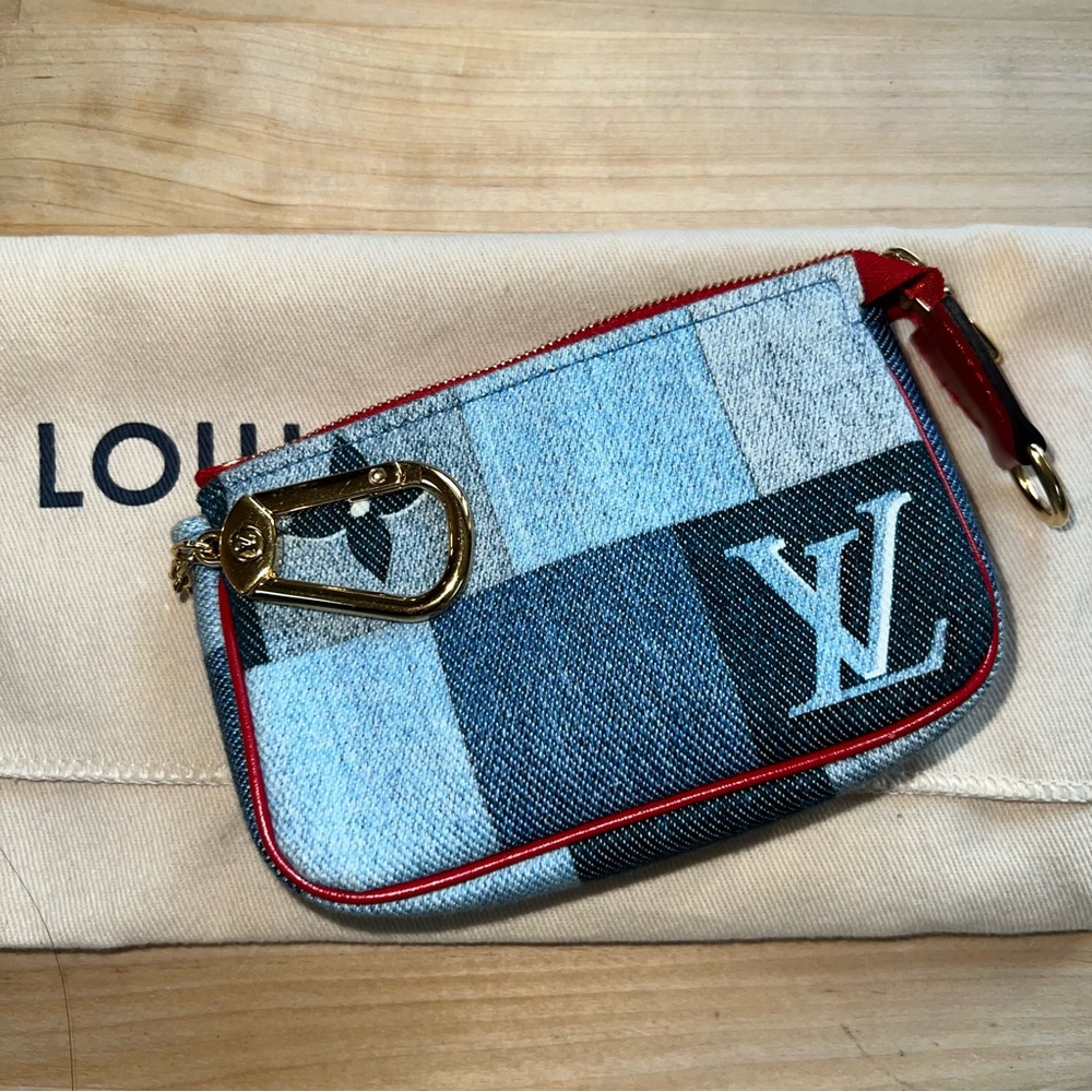 Louis Vuitton Patchwork Denim Micro Pochette Acce… - image 6